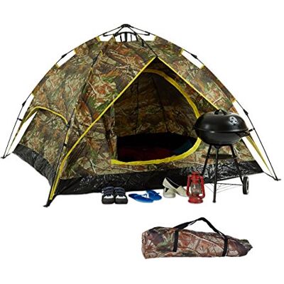 Relaxdays Tienda Campaña, Unisex, Camuflaje, 115 x 200 x 150cm Relaxdays Tienda Campaña, Unisex, Camuflaje, 115 x 200 x 150cm