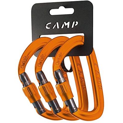 C.A.M.P. Mosquetón Set 3 Orbit Lock Naranja C.A.M.P. Mosquetón Set 3 Orbit Lock Naranja