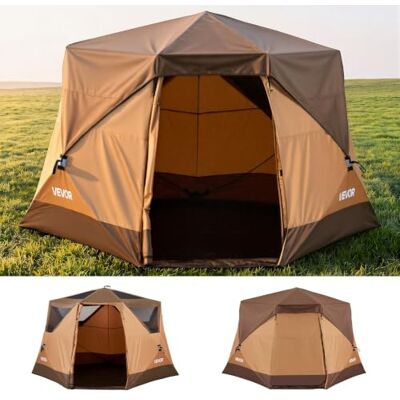 VEVOR Tienda de Campaña Instantánea para 6 Personas, Tienda de Camping Pop Up Pórtatil, con Cubierta para la Lluvia y Ventanas Grandes de Malla, Bolsa de Transporte, para Acampada con Familia Amigos VEVOR Tienda de Campaña Instantánea para 6 Personas, Tienda de Camping Pop Up Pórtatil, con Cubierta para la Lluvia y Ventanas Grandes de Malla, Bolsa de Transporte, para Acampada con Familia Amigos