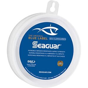 Seaguar Blue Label Líder de línea de Pesca 100% fluorocarbono, Transparente, 20lbs/25yds Seaguar Blue Label Líder de línea de Pesca 100% fluorocarbono, Transparente, 20lbs/25yds