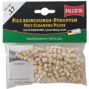 Ballistol Unisex – Adultos 23185 – Tapones de Limpieza de Fieltro Neutro, Calibre 17/4,5 mm, 300 Unidades Ballistol Unisex – Adultos 23185 – Tapones de Limpieza de Fieltro Neutro, Calibre 17/4,5 mm, 300 Unidades