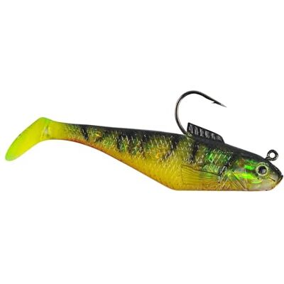 Berkley Pre-Rigged Swim Shad Fishing Bait, Firetiger, 4-Inch Berkley Pre-Rigged Swim Shad Fishing Bait, Firetiger, 4-Inch
