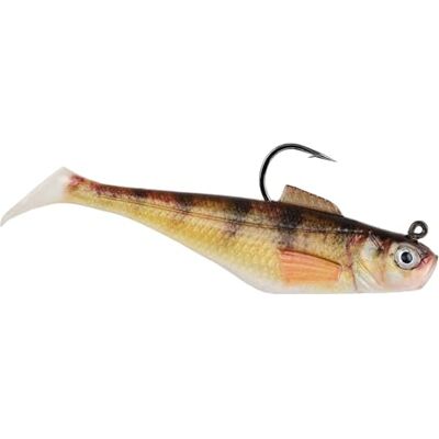 Berkley PowerBait Pre-Rigged Swim Shad Fishing Bait, HD Yellow Perch, 4in 10cm, Irresistible Scent & Flavor, Realistic Profile, Ready-to-Fish, Ideal for Bass, Walleye, Pike and More Berkley PowerBait Pre-Rigged Swim Shad Fishing Bait, HD Yellow Perch, 4in 10cm, Irresistible Scent & Flavor, Realistic Profile, Ready-to-Fish, Ideal for Bass, Walleye, Pike and More