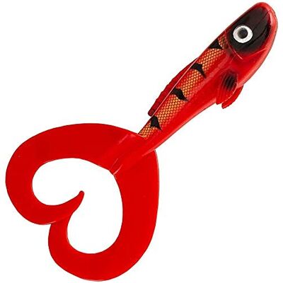 Abu Garcia Beast Twin Tail Señuelo Flexible Tipo swimbait para Pesca del Lucio, Color Rosa Abu Garcia Beast Twin Tail Señuelo Flexible Tipo swimbait para Pesca del Lucio, Color Rosa