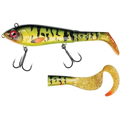 Abu Garcia Svartzonker McHybrid Hybrid Señuelo de Pesca Diseño híbrido Blando y Duro para la Pesca de Lucio, Perca y Trucha en Agua Dulce y Salada, Pintado a Mano, Fire Bass 16.5 cm Abu Garcia Svartzonker McHybrid Hybrid Señuelo de Pesca Diseño híbrido Blando y Duro para la Pesca de Lucio, Perca y Trucha en Agua Dulce y Salada, Pintado a Mano, Fire Bass 16.5 cm