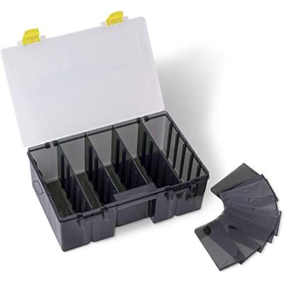 Black Cat Tackle Keeper D30 Caja de Aparejos (28 x 17 x 10 cm), Color Amarillo y Gris Black Cat Tackle Keeper D30 Caja de Aparejos (28 x 17 x 10 cm), Color Amarillo y Gris