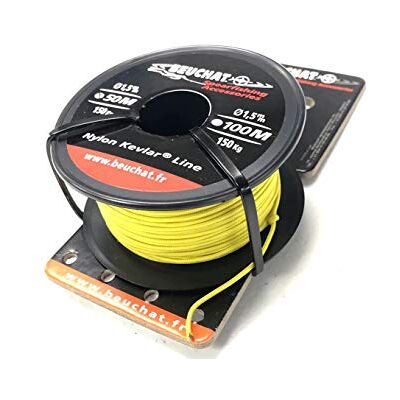 BEUCHAT Bobina 50 M trenzado Dyneema amarillo 1,5 mm resistencia 300 Kg T/C: BEUCHAT Bobina 50 M trenzado Dyneema amarillo 1,5 mm resistencia 300 Kg T/C: