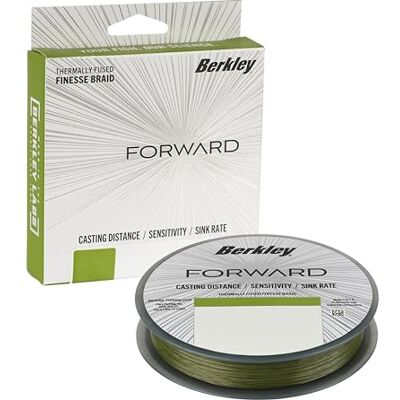 Berkley Forward Braid Línea de Pesca Trenzada, Verde de Baja Visibilidad, 12 lb-150 yd Berkley Forward Braid Línea de Pesca Trenzada, Verde de Baja Visibilidad, 12 lb-150 yd