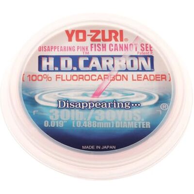Yo-Zuri 30-Yard HD de fluorocarbono líder línea, Rosa, 30-Pound Yo-Zuri 30-Yard HD de fluorocarbono líder línea, Rosa, 30-Pound