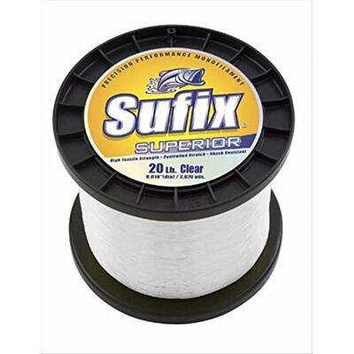 Sufix Superior 30 Libras. Prueba 450 Yardas, Transparente Sufix Superior 30 Libras. Prueba 450 Yardas, Transparente