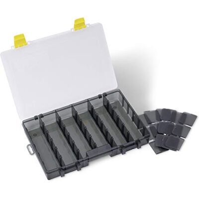 Black Cat Tackle Keeper S36 Flach 28cm x 17cm x 4cm S36-Aparato de Pesca (28 x 17 x 4 cm), Amarillo/Gris, 36 Black Cat Tackle Keeper S36 Flach 28cm x 17cm x 4cm S36-Aparato de Pesca (28 x 17 x 4 cm), Amarillo/Gris, 36