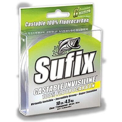 Sufix Invisiline Casting Flourocarbon 100 Yards Spool Size Fishing Line Sufix Invisiline Casting Flourocarbon 100 Yards Spool Size Fishing Line