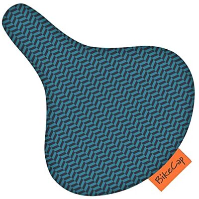 BikeCap Funda de sillín para Adultos, Color Azul BikeCap Funda de sillín para Adultos, Color Azul