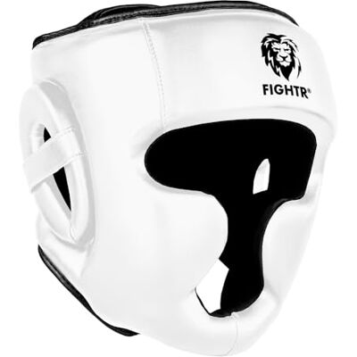 FIGHTR ® Casco de Boxeo para Sparring Tamaño Ajustable para Boxeo, MMA, Muay Thai, Kickboxing y Artes Marciales FIGHTR ® Casco de Boxeo para Sparring Tamaño Ajustable para Boxeo, MMA, Muay Thai, Kickboxing y Artes Marciales