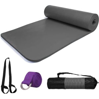 smallrun Esterilla Pilates Antideslizante 0mm Alfombrilla de Yoga en casa Esterilla Deporte Yoga Mat para Pilates Yoga Fitness gimnasio83x6cm (NBR GRIS 0MM) smallrun Esterilla Pilates Antideslizante 0mm Alfombrilla de Yoga en casa Esterilla Deporte Yoga Mat para Pilates Yoga Fitness gimnasio83x6cm (NBR GRIS 0MM)