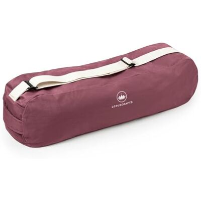 Lotuscrafts – Yoga funda Pune – Justo y respetuoso con el medio ambiente algodón ecológico – Extra Espacio para esterillas para yoga y accesorios de yoga, berenjena Lotuscrafts – Yoga funda Pune – Justo y respetuoso con el medio ambiente algodón ecológico – Extra Espacio para esterillas para yoga y accesorios de yoga, berenjena