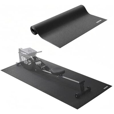 VEVOR Alfombrilla para Cinta de Correr, PVC de Alta Densidad, Impermeable y Antideslizante, Ideal para Gimnasios en Casa, Protección Eficaz del Suelo, Fácil de Limpiar, 915 x 1980 x 6 mm, Negro VEVOR Alfombrilla para Cinta de Correr, PVC de Alta Densidad, Impermeable y Antideslizante, Ideal para Gimnasios en Casa, Protección Eficaz del Suelo, Fácil de Limpiar, 915 x 1980 x 6 mm, Negro