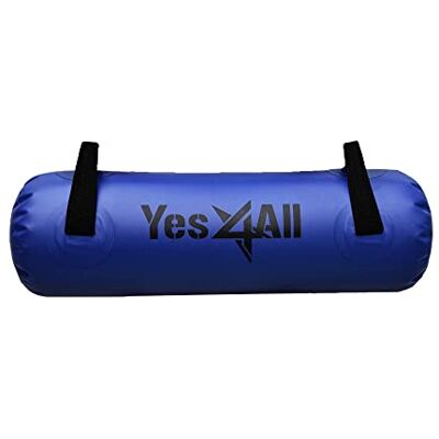 Yes4All Bolsas de Agua Grandes para Entrenar, 20-36 kg, lo último para Fortalecer el Tronco, portátiles, Agilidad y Durabilidad, para Interiores y Exteriores, Color Azul Oscuro y Transparente Yes4All Bolsas de Agua Grandes para Entrenar, 20-36 kg, lo último para Fortalecer el Tronco, portátiles, Agilidad y Durabilidad, para Interiores y Exteriores, Color Azul Oscuro y Transparente