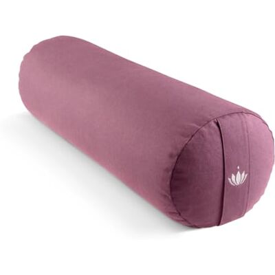 Lotuscrafts Cilindro de Yoga Restoractive de 24 cm de diámetro, berenjena Lotuscrafts Cilindro de Yoga Restoractive de 24 cm de diámetro, berenjena