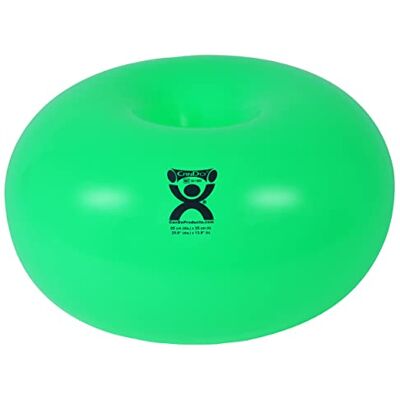 Cando Pelota Donut 65 cm Verde para Equilibrio – Pelota de Estabilidad Inflable para Fuerza del Core, Yoga, Pilates, Entrenamiento de Equilibrio y Asiento Activo, Capacidad de 136 kg Cando Pelota Donut 65 cm Verde para Equilibrio – Pelota de Estabilidad Inflable para Fuerza del Core, Yoga, Pilates, Entrenamiento de Equilibrio y Asiento Activo, Capacidad de 136 kg