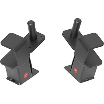 Sunny Health & Fitness Sunny Health and Fitness , Gancho en J para soportes de potencia y jaulas, color negro Sunny Health & Fitness Sunny Health and Fitness , Gancho en J para soportes de potencia y jaulas, color negro