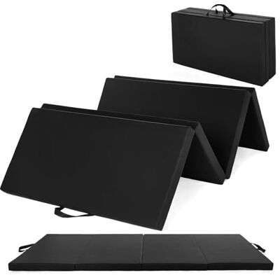 GarveeLife Esterilla de gimnasia de 180 x 90 cm, plegable en 4 capas, 5 cm de grosor, almohadilla de gimnasia y ejercicio, alfombrilla para el suelo para el hogar, yoga, pilates, aeróbic, artes marciales, rutina GarveeLife Esterilla de gimnasia de 180 x 90 cm, plegable en 4 capas, 5 cm de grosor, almohadilla de gimnasia y ejercicio, alfombrilla para el suelo para el hogar, yoga, pilates, aeróbic, artes marciales, rutina
