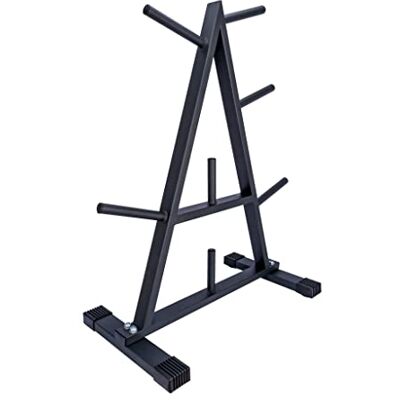 Ultrasport Soporte para discos de pesas, árbol pesas con 7 barras para discos pesas, soporte múltiple para discos pesas con una capacidad carga hasta 200 kg, árbol de pesas de acero resistente, negro Ultrasport Soporte para discos de pesas, árbol pesas con 7 barras para discos pesas, soporte múltiple para discos pesas con una capacidad carga hasta 200 kg, árbol de pesas de acero resistente, negro