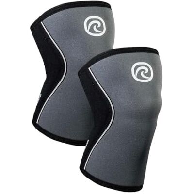 Rehband Rodillera 5 mm Neopreno para CrossFit y Weightlifting, Knee Sleeve Compresión Functional Fitness, Soporte de Rodilla para Halterofilia y Musculación, Color:Gris Acero 1 Par, Talla:L Rehband Rodillera 5 mm Neopreno para CrossFit y Weightlifting, Knee Sleeve Compresión Functional Fitness, Soporte de Rodilla para Halterofilia y Musculación, Color:Gris Acero 1 Par, Talla:L