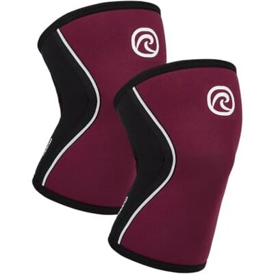 Rehband Rodillera 5 mm Neopreno para CrossFit y Weightlifting, Knee Sleeve Compresión Functional Fitness, Soporte de Rodilla para Halterofilia y Musculación, Color:Borgoña 1 Par, Talla:L Rehband Rodillera 5 mm Neopreno para CrossFit y Weightlifting, Knee Sleeve Compresión Functional Fitness, Soporte de Rodilla para Halterofilia y Musculación, Color:Borgoña 1 Par, Talla:L
