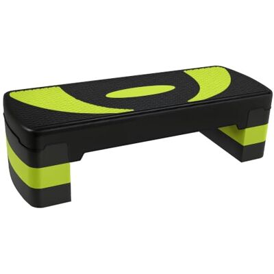HOMCOM Step de Aeróbic para Fitness Tabla Plataforma Stepper Deporte Gimnasia Altura Regulable 3 Niveles Carga 150kg HOMCOM Step de Aeróbic para Fitness Tabla Plataforma Stepper Deporte Gimnasia Altura Regulable 3 Niveles Carga 150kg