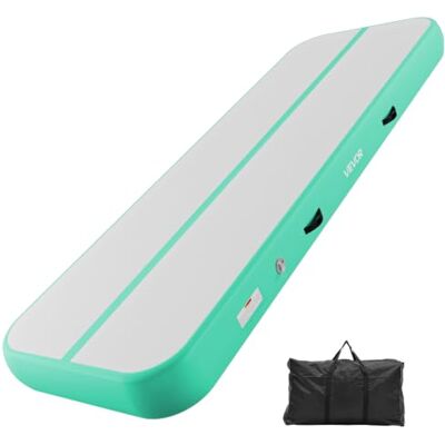 VEVOR Colchoneta Inflable de Gimnasia de Aire, 300x100x20 cm, Verde Menta Para Yoga, Material de PVC Resistente y Robusto, Con Bomba de Aire Eléctrica, Para Hogar, Gimnasio, Exteriores, Playa, Parque VEVOR Colchoneta Inflable de Gimnasia de Aire, 300x100x20 cm, Verde Menta Para Yoga, Material de PVC Resistente y Robusto, Con Bomba de Aire Eléctrica, Para Hogar, Gimnasio, Exteriores, Playa, Parque