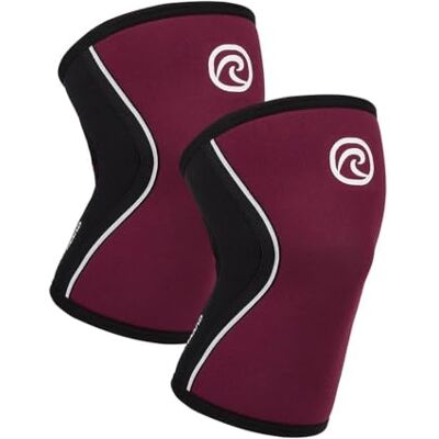 Rehband Rodillera 5 mm Neopreno para CrossFit y Weightlifting, Knee Sleeve Compresión Functional Fitness, Soporte de Rodilla para Halterofilia y Musculación, Color:Borgoña 1 Par, Talla:S Rehband Rodillera 5 mm Neopreno para CrossFit y Weightlifting, Knee Sleeve Compresión Functional Fitness, Soporte de Rodilla para Halterofilia y Musculación, Color:Borgoña 1 Par, Talla:S