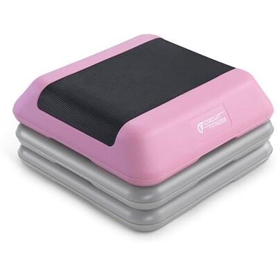 MARCY Circuit Fitness by Plataforma de escalón aeróbico de altura ajustable de 40,6 x 40,6 cm con 2 elevadores, superficie de goma antideslizante, entrenamiento de fitness para ejercicio en casa, MARCY Circuit Fitness by Plataforma de escalón aeróbico de altura ajustable de 40,6 x 40,6 cm con 2 elevadores, superficie de goma antideslizante, entrenamiento de fitness para ejercicio en casa,
