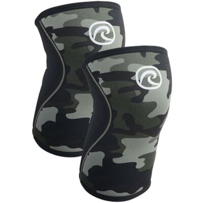 Rehband Rodillera 5 mm Neopreno para CrossFit y Weightlifting, Knee Sleeve Compresión Functional Fitness, Soporte de Rodilla para Halterofilia y Musculación, Color:Camuflaje 1 Par, Talla:XS Rehband Rodillera 5 mm Neopreno para CrossFit y Weightlifting, Knee Sleeve Compresión Functional Fitness, Soporte de Rodilla para Halterofilia y Musculación, Color:Camuflaje 1 Par, Talla:XS