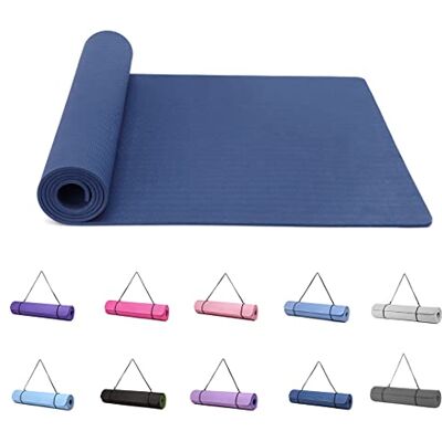 Narwhal Alfombrillas de yoga para mujer, superficies texturizadas antideslizantes, grosor de 6 mm con correa de transporte, tapete de ejercicio Tpe para yoga, pilates, gimnasia (azul marino) Narwhal Alfombrillas de yoga para mujer, superficies texturizadas antideslizantes, grosor de 6 mm con correa de transporte, tapete de ejercicio Tpe para yoga, pilates, gimnasia (azul marino)