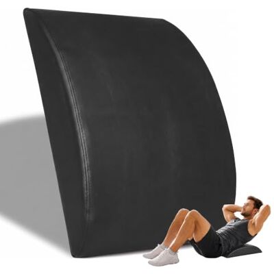 Relaxdays colchoneta abdominal, 7 x 30,5 x 37 cm, PVC, espuma EPE, negra para sit-ups, entrenamiento core Relaxdays colchoneta abdominal, 7 x 30,5 x 37 cm, PVC, espuma EPE, negra para sit-ups, entrenamiento core