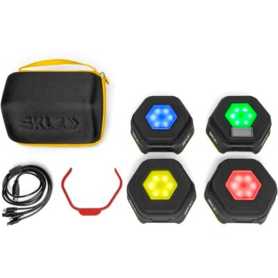 SKLZ Reactive Flash Cápsulas LED para Reacción y Agilidad 4 cápsulas LED; 4 juegos; 1–4 jugadores; activación de 360°; resultados en tiempo real; resistente al agua; funda incluida SKLZ Reactive Flash Cápsulas LED para Reacción y Agilidad 4 cápsulas LED; 4 juegos; 1–4 jugadores; activación de 360°; resultados en tiempo real; resistente al agua; funda incluida