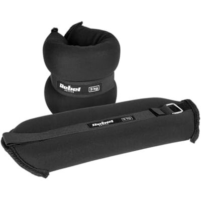 Rebel Electro Pesas de Tobillera y Muñeca Manos Ajustable Cómodo 2 x 3 kg Rebel Electro Pesas de Tobillera y Muñeca Manos Ajustable Cómodo 2 x 3 kg
