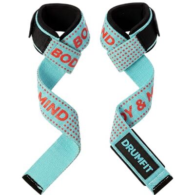 Cecotec Correas de Levantamiento de Pesas Drumfit Lifting Straps. Algodón Reforzado, Agarre de Silicona Antideslizante, Cierre de Muñeca Ajustable, Soporte Seguro para Entrenamientos de Fuerza Cecotec Correas de Levantamiento de Pesas Drumfit Lifting Straps. Algodón Reforzado, Agarre de Silicona Antideslizante, Cierre de Muñeca Ajustable, Soporte Seguro para Entrenamientos de Fuerza