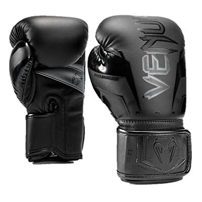 Venum Elite Evo Guantes de Boxeo - Negro, 12 oz - Guantes de Boxeo Venum Elite Evo Guantes de Boxeo - Negro, 12 oz - Guantes de Boxeo