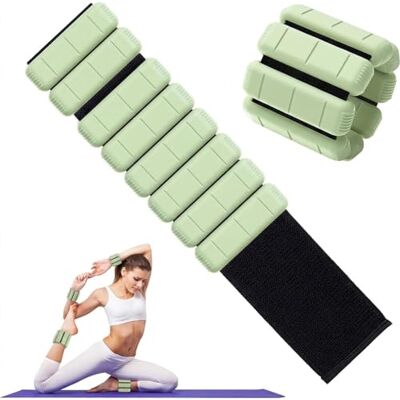TopEsct Juego de 2 pesas ajustables para muñeca y tobillo(2lb/4lbs un par) pulsera con peso para entrenamiento de fuerza, caminar, correr, pilates, trotar, yoga TopEsct Juego de 2 pesas ajustables para muñeca y tobillo(2lb/4lbs un par) pulsera con peso para entrenamiento de fuerza, caminar, correr, pilates, trotar, yoga