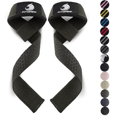 Fitgriff ® Straps Gym, Correas Levantamiento de Pesas, Powerlifting, Agarraderas Gimnasio Lifting Straps Mujeres y Hombres (Estándar (más de 16cm muñeca), Army Green (Grip)) Fitgriff ® Straps Gym, Correas Levantamiento de Pesas, Powerlifting, Agarraderas Gimnasio Lifting Straps Mujeres y Hombres (Estándar (más de 16cm muñeca), Army Green (Grip))