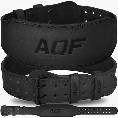 AQF Cinturon Lumbar Gimnasio, 4" 6" Amplio Cuero Acolchado Cinturón Gym, Powerlifting Belt Con Acero Rodillo Hebilla, Cinturon Halterofilia Para Levantamiento & Fitness AQF Cinturon Lumbar Gimnasio, 4" 6" Amplio Cuero Acolchado Cinturón Gym, Powerlifting Belt Con Acero Rodillo Hebilla, Cinturon Halterofilia Para Levantamiento & Fitness