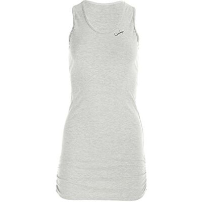 WINSHAPE WTE9 – Fitness Tiempo Libre wtr15 con Lateral Fruncido Slim Style Longtop, Grey Melange, S WINSHAPE WTE9 – Fitness Tiempo Libre wtr15 con Lateral Fruncido Slim Style Longtop, Grey Melange, S
