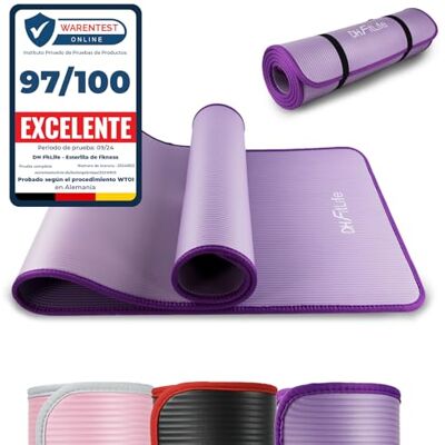 DH FitLife Esterilla de entrenamiento, esterilla deportiva, 183 x 61 x 1 cm, esterilla de gimnasia extra resistente, esterilla de yoga antideslizante y gruesa, alfombrilla de entrenamiento (violeta) DH FitLife Esterilla de entrenamiento, esterilla deportiva, 183 x 61 x 1 cm, esterilla de gimnasia extra resistente, esterilla de yoga antideslizante y gruesa, alfombrilla de entrenamiento (violeta)