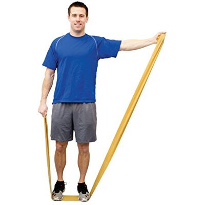 Cando Banda de Resistencia de Látex Natural en Rollo 45 m – Oro (Resistencia Ultra Fuerte) – Banda de Ejercicio Profesional para Fitness, Fisioterapia y Terapia Ocupacional Cando Banda de Resistencia de Látex Natural en Rollo 45 m – Oro (Resistencia Ultra Fuerte) – Banda de Ejercicio Profesional para Fitness, Fisioterapia y Terapia Ocupacional