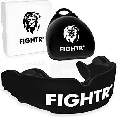 FIGHTR ® Protector Bucal Premium Incluye Caja Higiénica – Protector Dental Respiración óptima y fácil de moldear Para Boxeo, MMA, Muay Thai, Hockey y Deportes de Combate FIGHTR ® Protector Bucal Premium Incluye Caja Higiénica – Protector Dental Respiración óptima y fácil de moldear Para Boxeo, MMA, Muay Thai, Hockey y Deportes de Combate