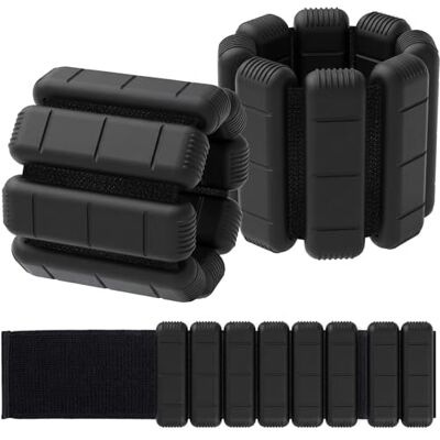 TopEsct Juego de 2 pesas ajustables para muñeca y tobillo(2lb/4lbs un par) pulsera con peso para entrenamiento de fuerza, caminar, correr, pilates, trotar, yoga TopEsct Juego de 2 pesas ajustables para muñeca y tobillo(2lb/4lbs un par) pulsera con peso para entrenamiento de fuerza, caminar, correr, pilates, trotar, yoga
