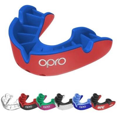 OPRO Silver Protector Bucal Deportiva, Adultos y Niños, Tecnología de Ajuste Revolucionaria, para UFC, Boxeo, MMA, BJJ y Otros y Deportes de Contaco (Rojo, Niños) OPRO Silver Protector Bucal Deportiva, Adultos y Niños, Tecnología de Ajuste Revolucionaria, para UFC, Boxeo, MMA, BJJ y Otros y Deportes de Contaco (Rojo, Niños)