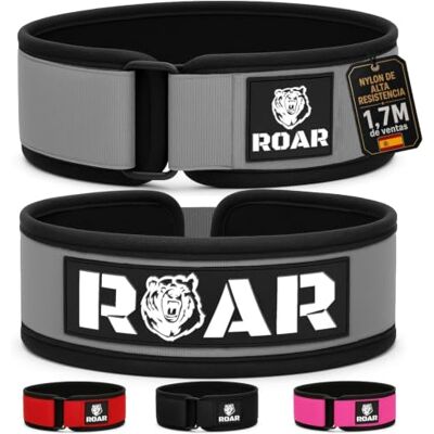 Roar ® Cinturón Lumbar Gimnasio, Cinturon Gimnasio Hombre y Mujer, Cinturon Halterofilia, Powerlifting, Levantamiento Peso, Musculacion, Cinturon Gym Hombre, Cinturon Pesas (Gris, XS) Roar ® Cinturón Lumbar Gimnasio, Cinturon Gimnasio Hombre y Mujer, Cinturon Halterofilia, Powerlifting, Levantamiento Peso, Musculacion, Cinturon Gym Hombre, Cinturon Pesas (Gris, XS)